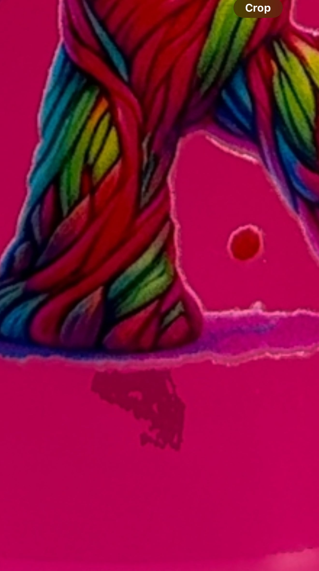 OOPSIE sale PLEASE read description!!! Baby Groot UVDTF on a hot pink beer can glass (Faults are in pictures)
