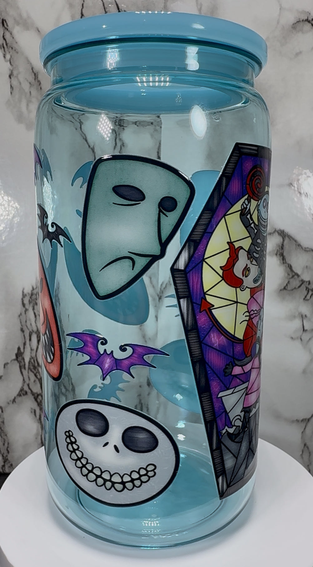 Lock Shock and Barrel UVDTF on a PLASTIC beer can cup