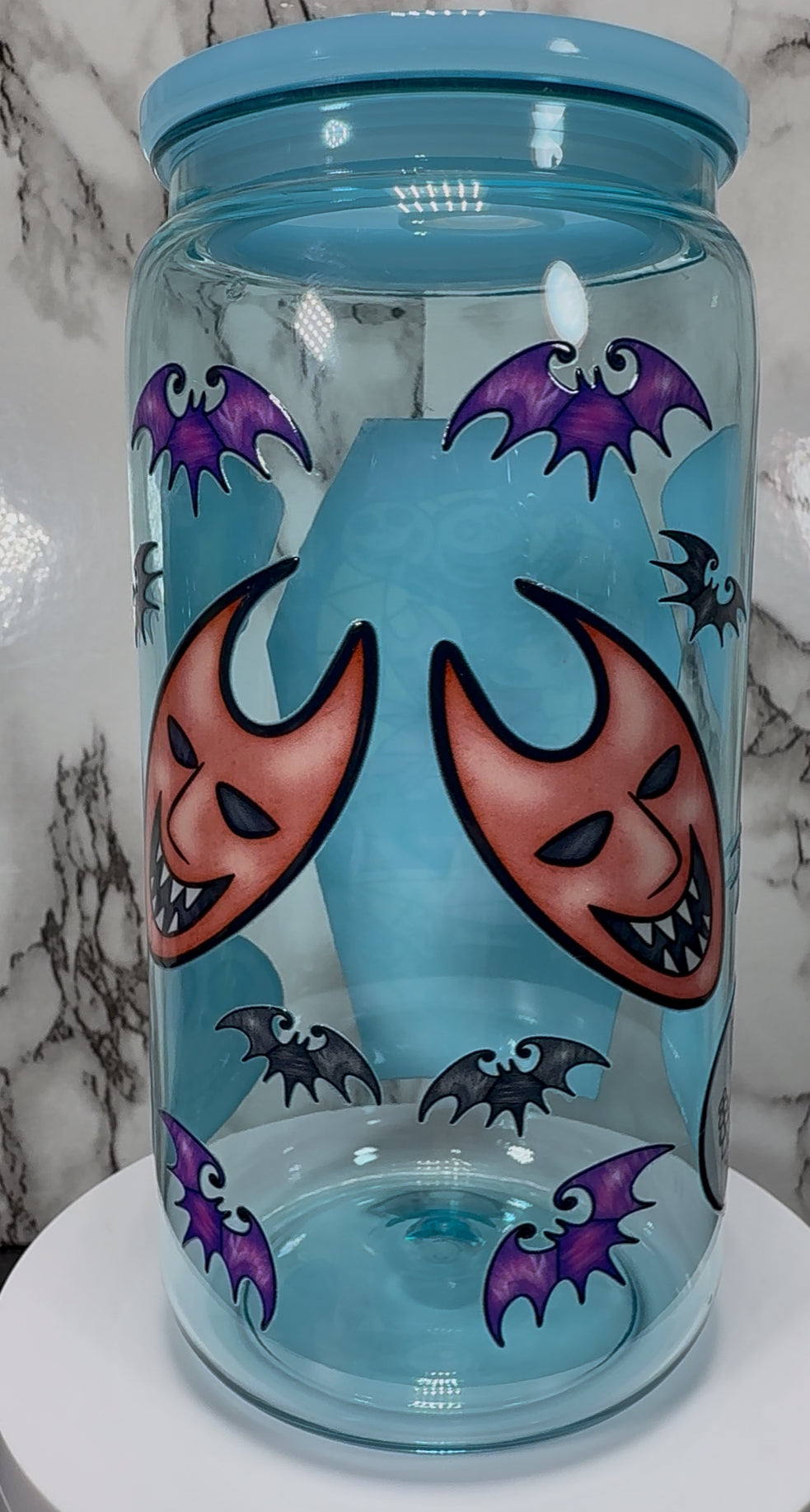 Lock Shock and Barrel UVDTF on a PLASTIC beer can cup