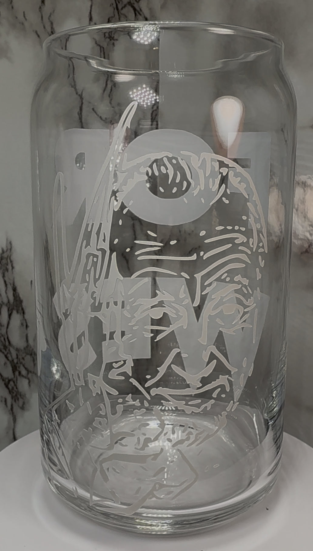#For Wes color changing permanent vinyl on a libbey beer can glass