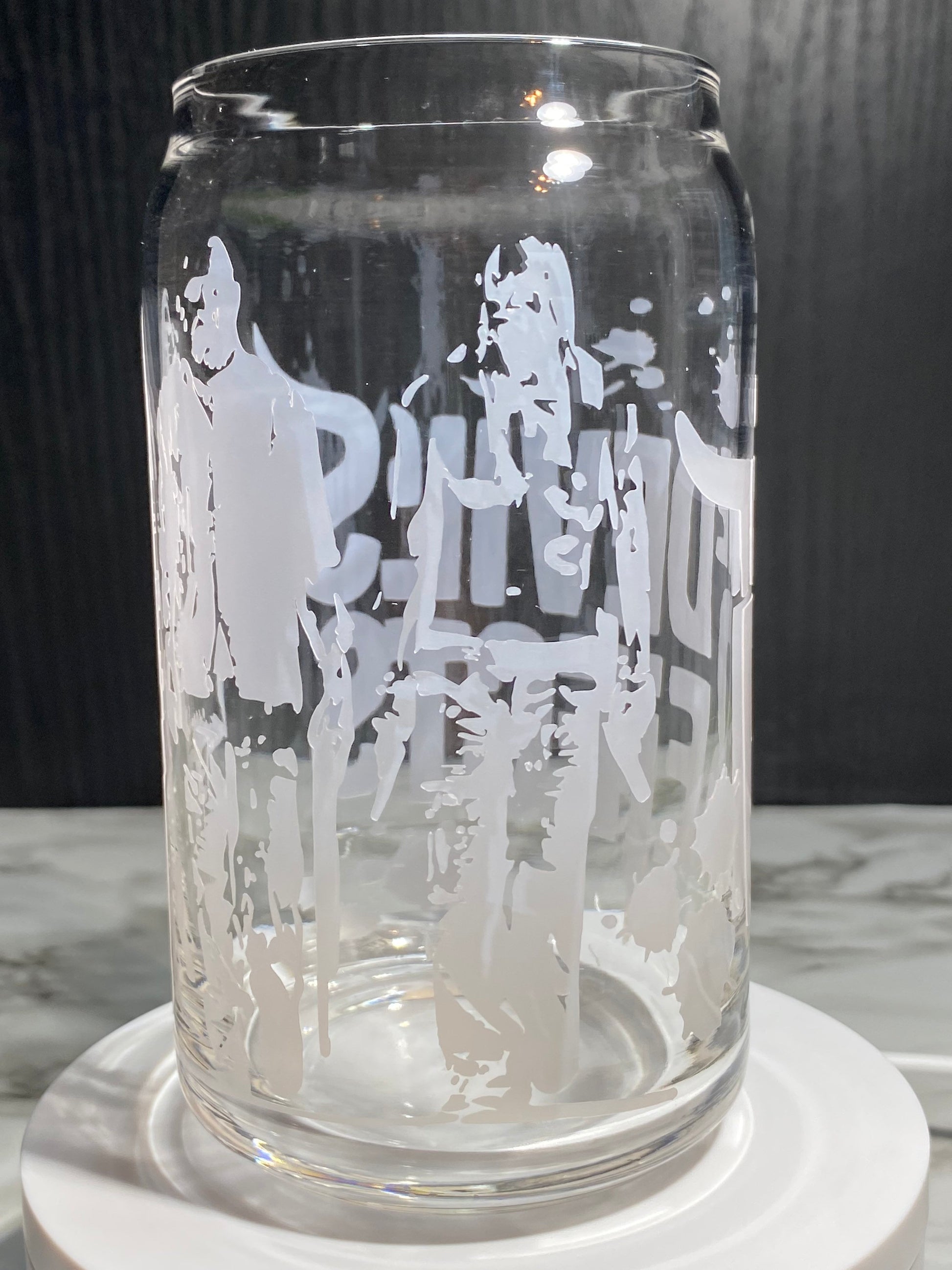 The Devil’s Rejects cold color red changing permanent vinyl svg Libbey beer can glass
