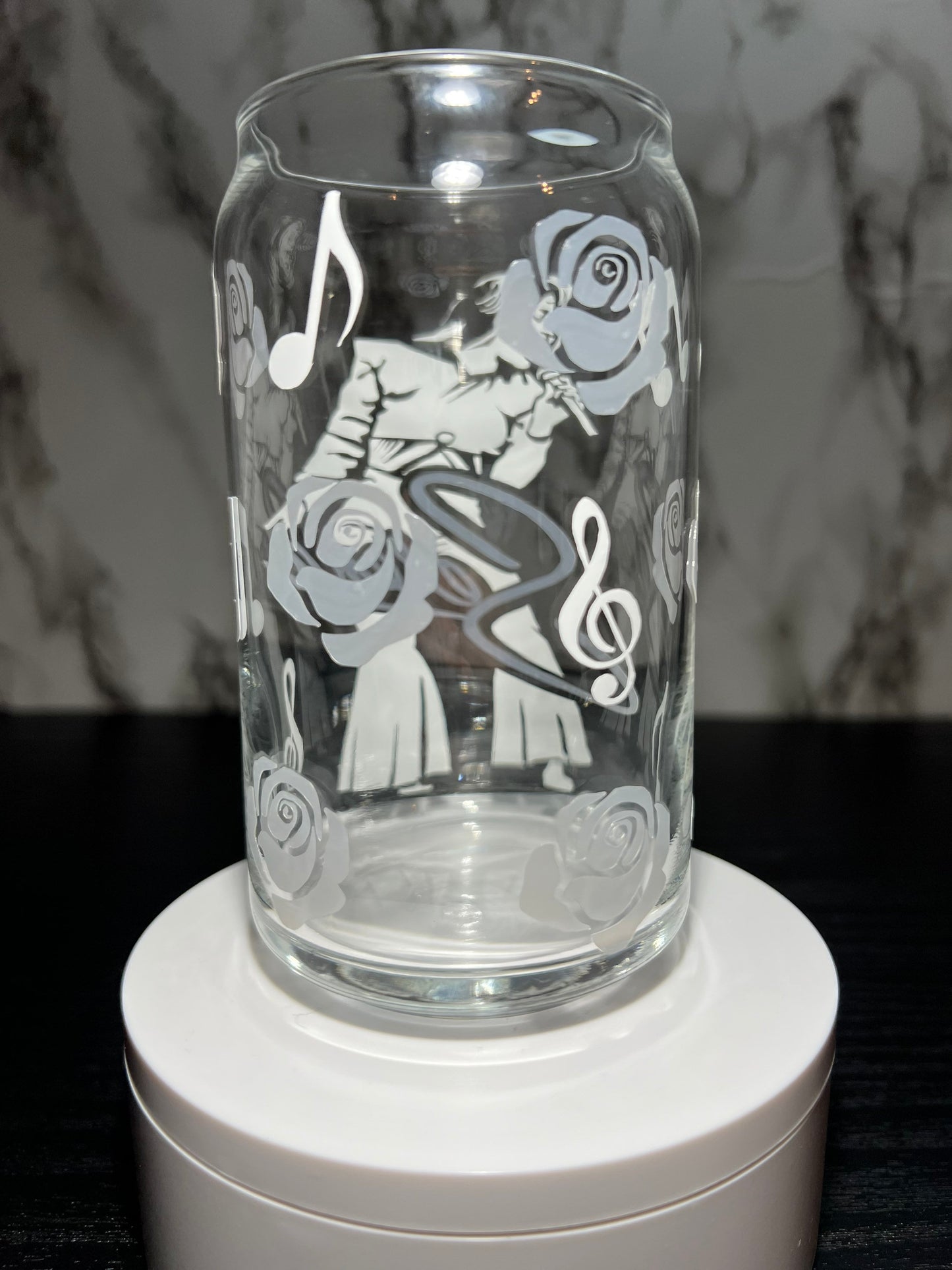 Selena cold color changing libbey beer can glass