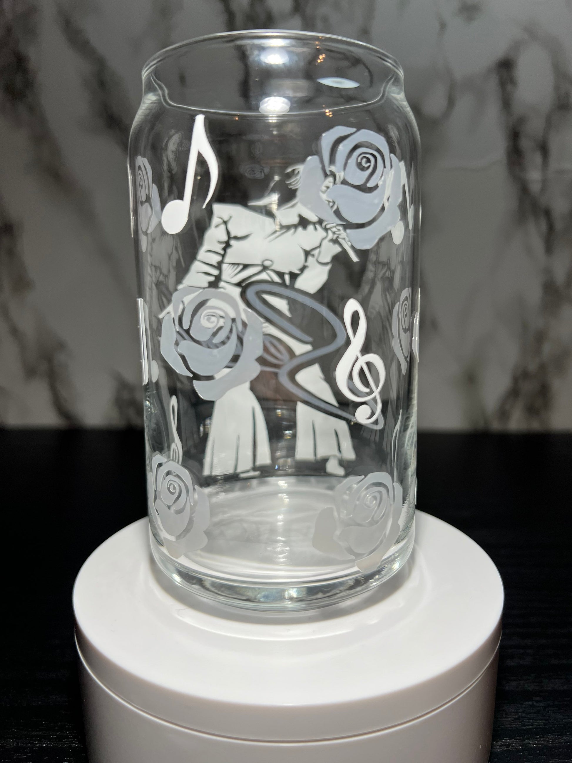 Selena cold color changing libbey beer can glass