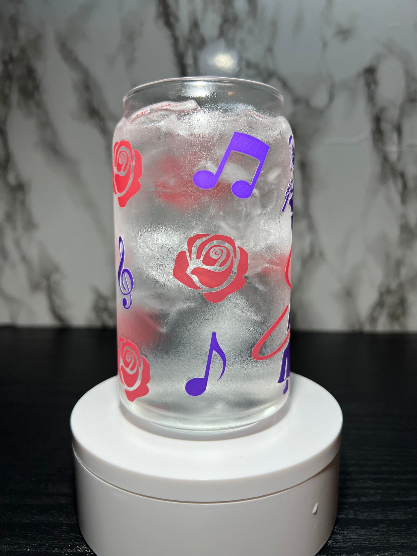 Selena cold color changing libbey beer can glass