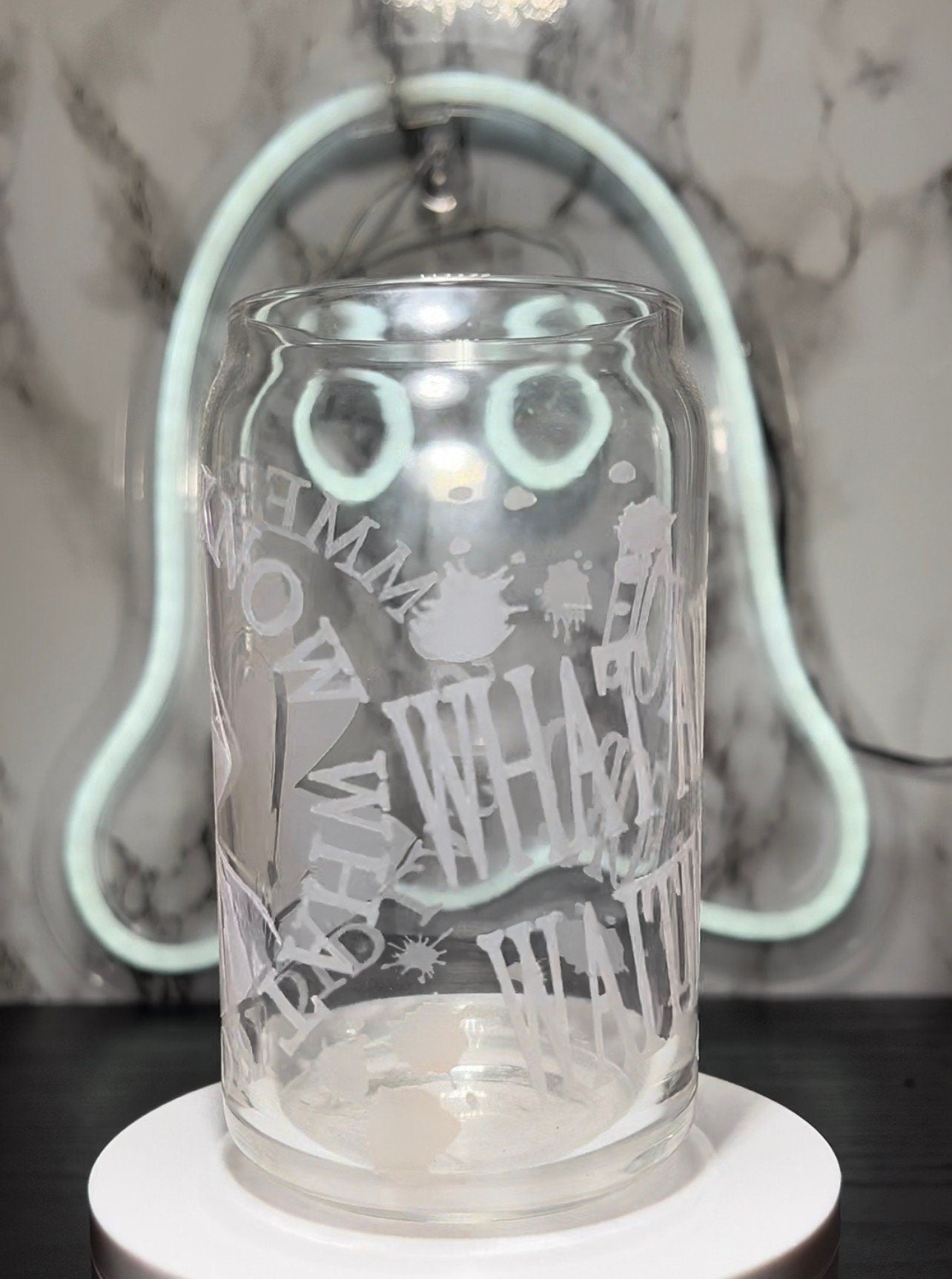 I Know What You Did Last Summer Fisherman color red changing permanent vinyl libbey beer can glass