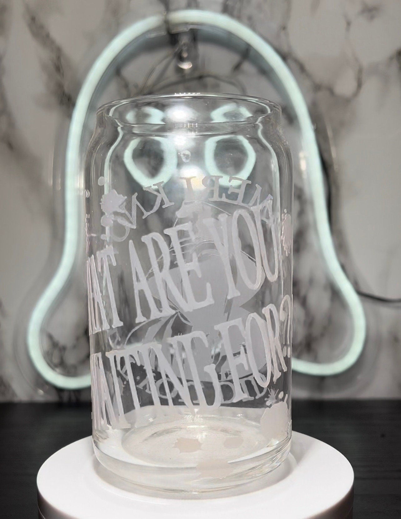 I Know What You Did Last Summer Fisherman color red changing permanent vinyl libbey beer can glass
