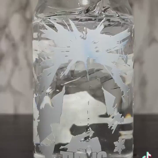 The Thing Horror Movie cold color blue changing permanent vinyl svg Libbey beer can glass
